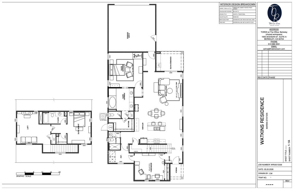Example Floor Plan for Ala Carte drafting service