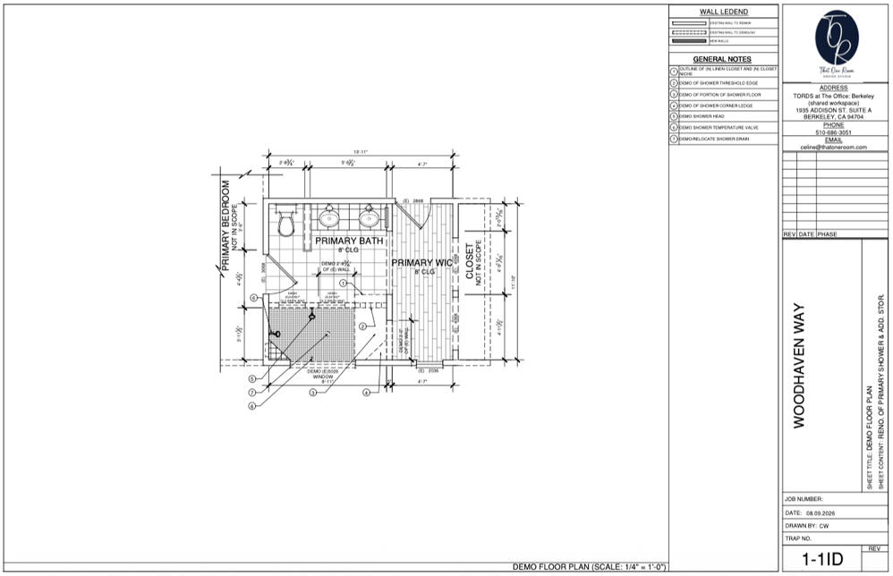 Example Floor Plan for Ala Carte drafting service